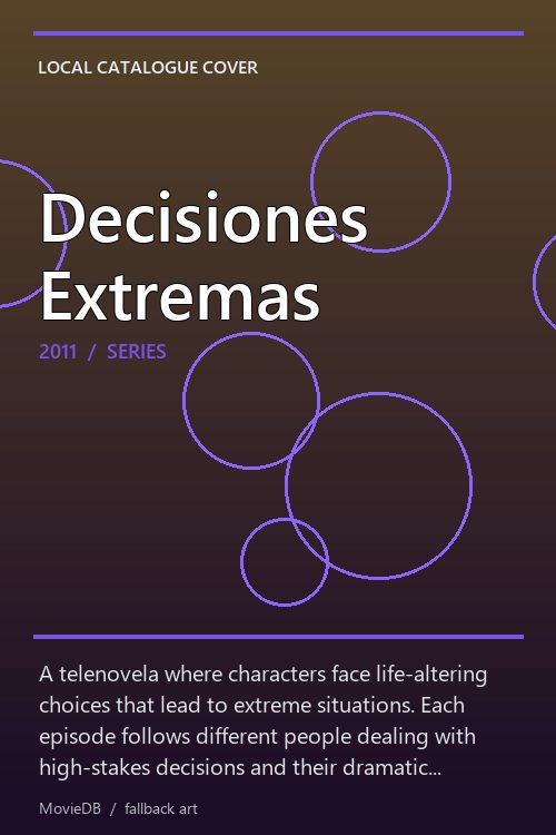 Decisiones Extremas poster