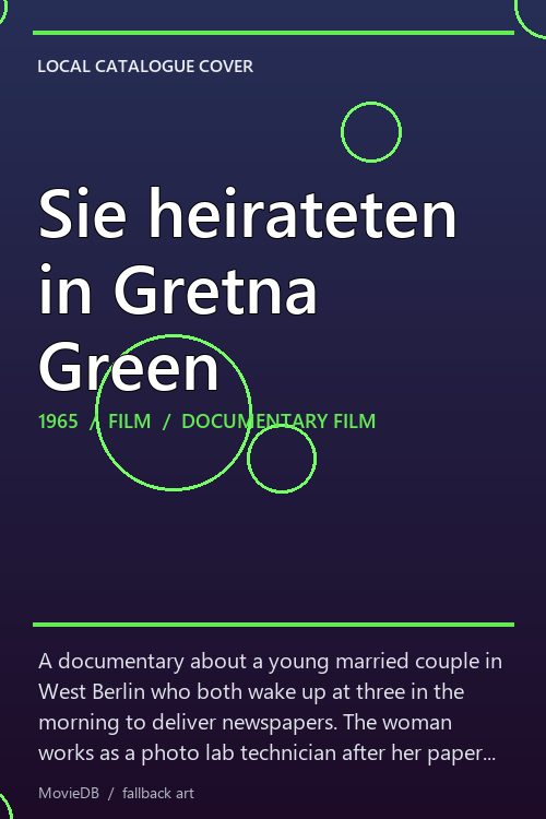 Sie heirateten in Gretna Green poster