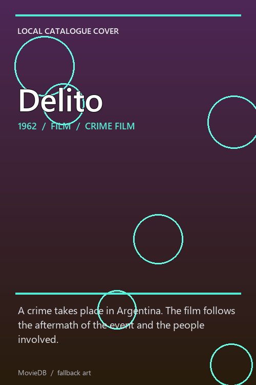 Delito poster
