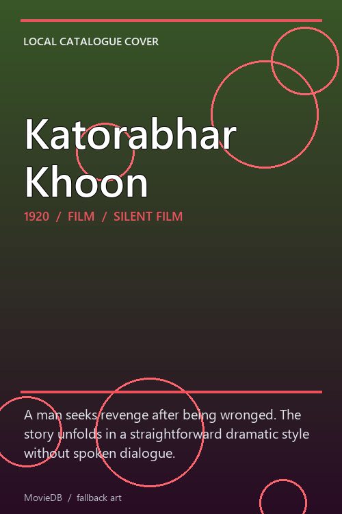 Katorabhar Khoon poster