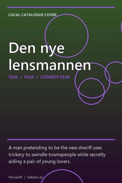 Den nye lensmannen poster