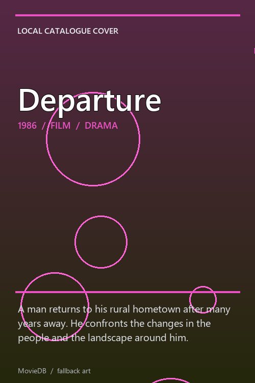 Departure poster