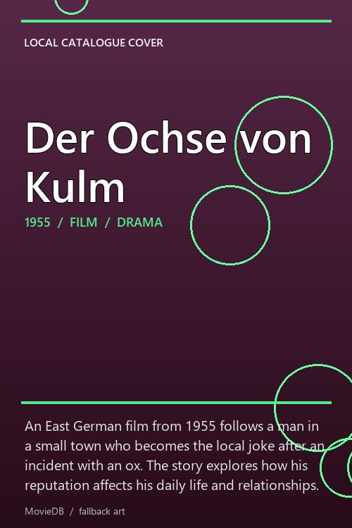 Der Ochse von Kulm poster