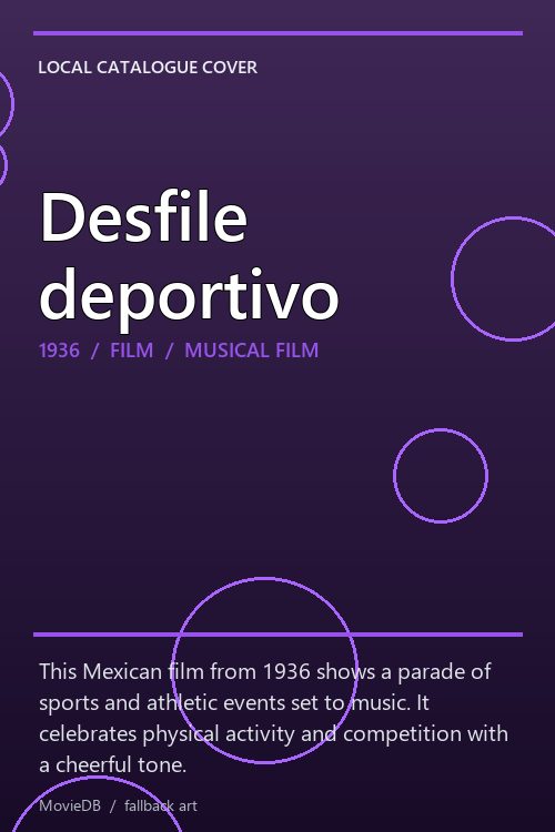 Desfile deportivo poster