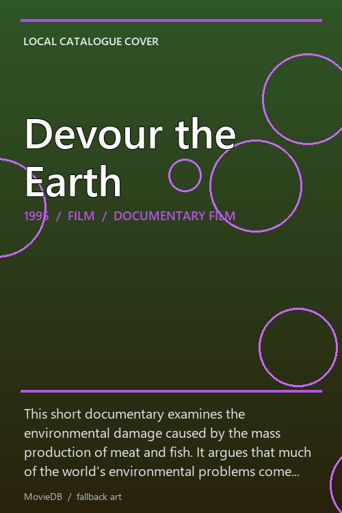 Devour the Earth poster