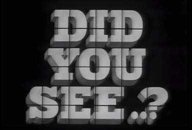 Did You See...? poster
