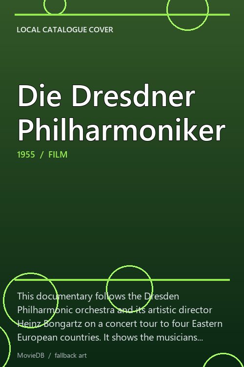Die Dresdner Philharmoniker poster