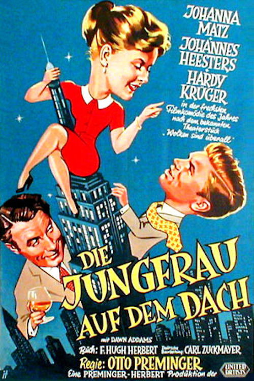 Die Jungfrau auf dem Dach poster