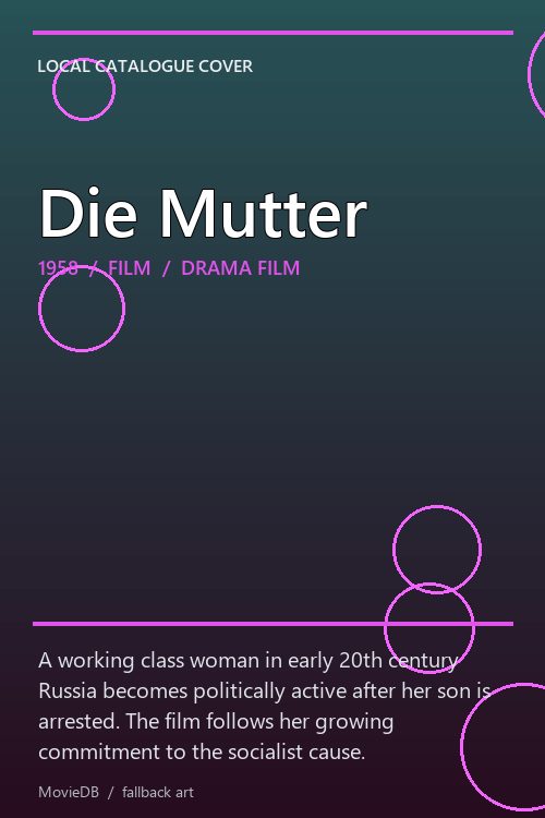 Die Mutter poster