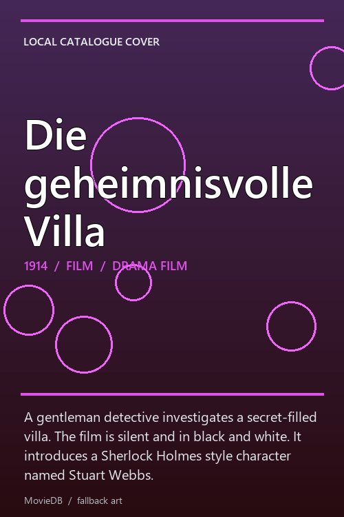 Die geheimnisvolle Villa poster