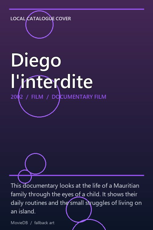 Diego l'interdite poster