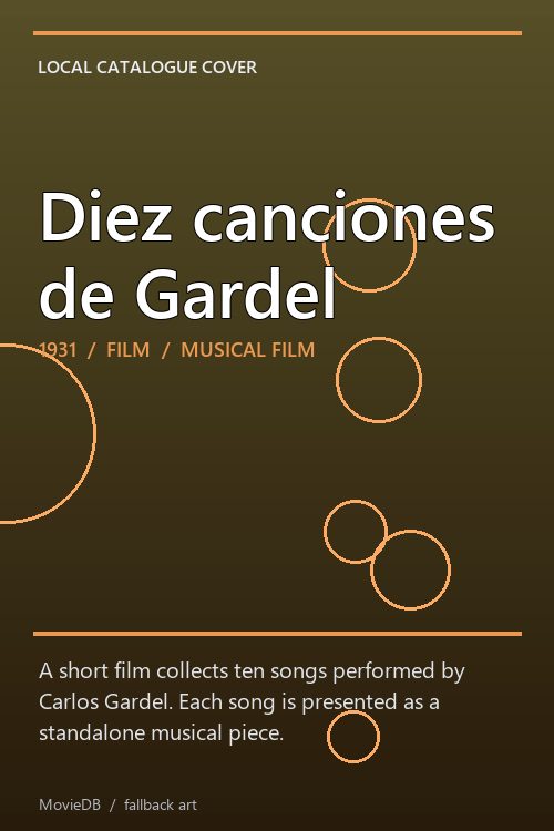 Diez canciones de Gardel poster
