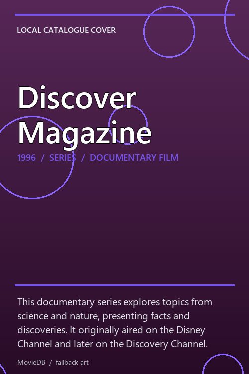 Discover Magazine poster