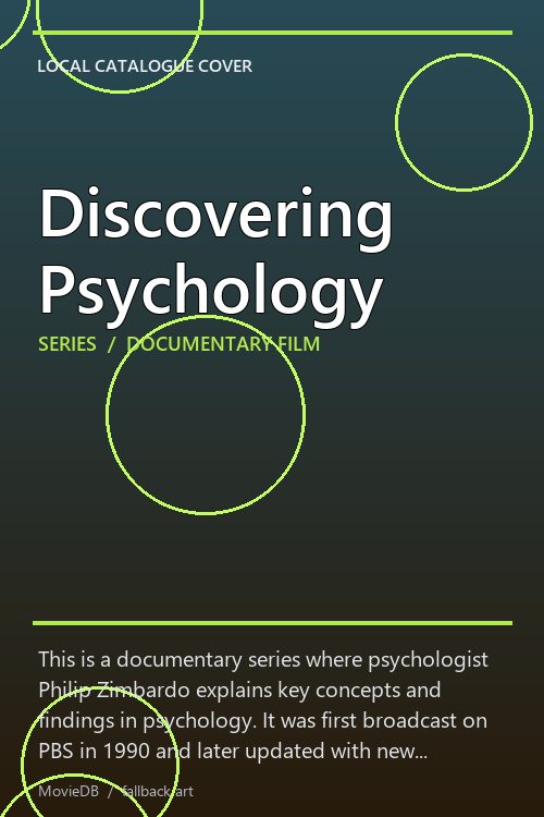 Discovering Psychology poster