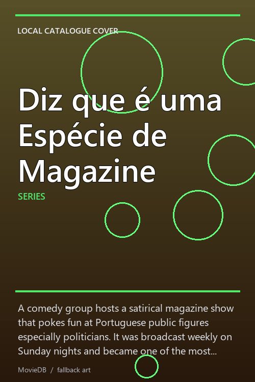 Diz que é uma Espécie de Magazine poster