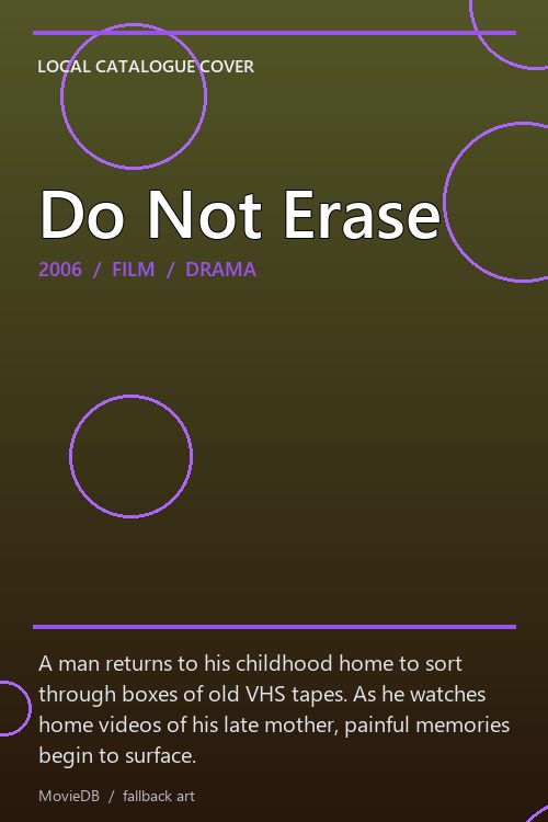 Do Not Erase poster