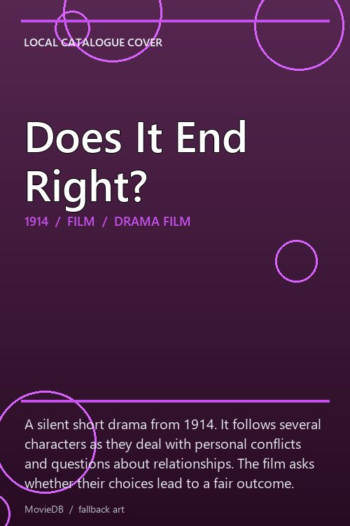 Does It End Right? poster