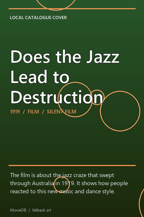 Does the Jazz Lead to Destruction poster