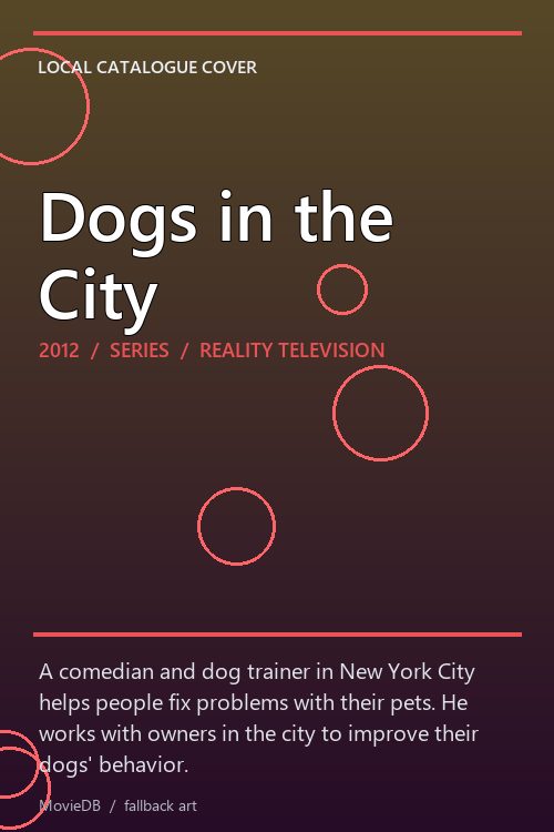 Dogs in the City poster