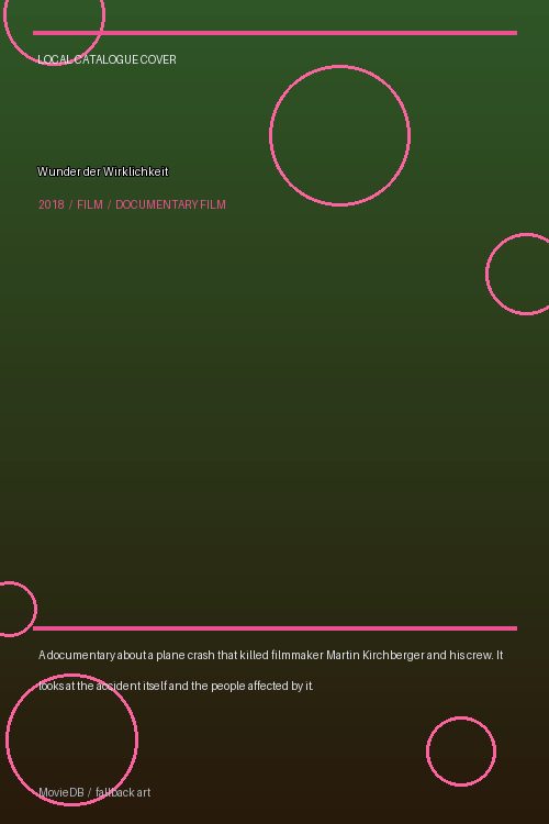 Wunder der Wirklichkeit poster