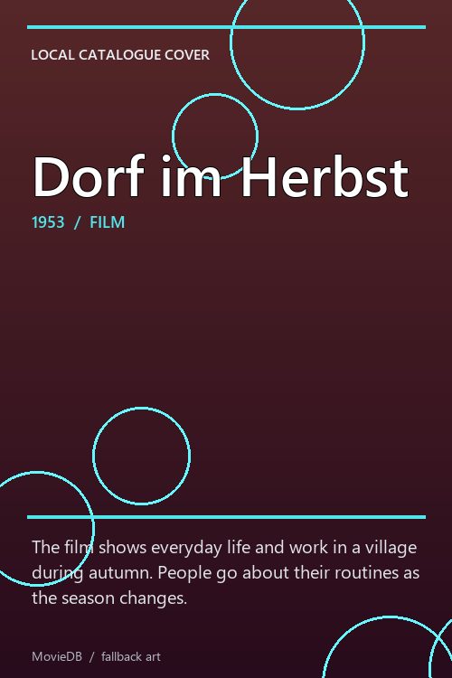 Dorf im Herbst poster