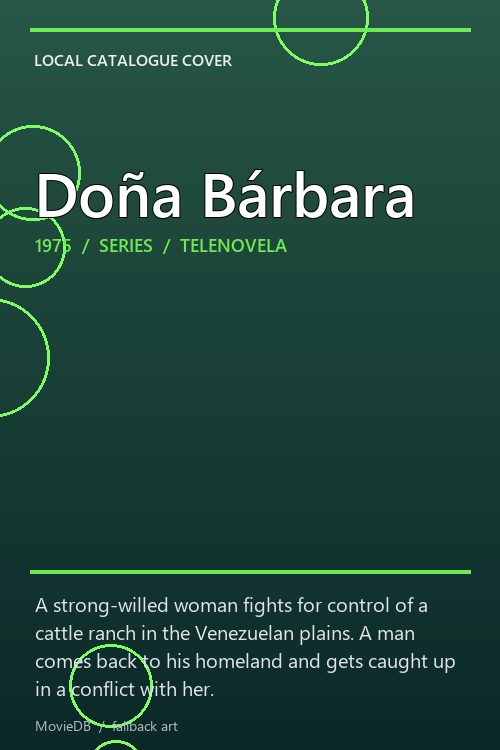 Doña Bárbara poster