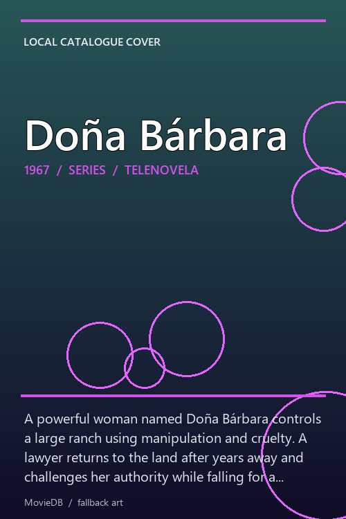 Doña Bárbara poster