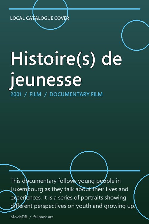 Histoire(s) de jeunesse poster