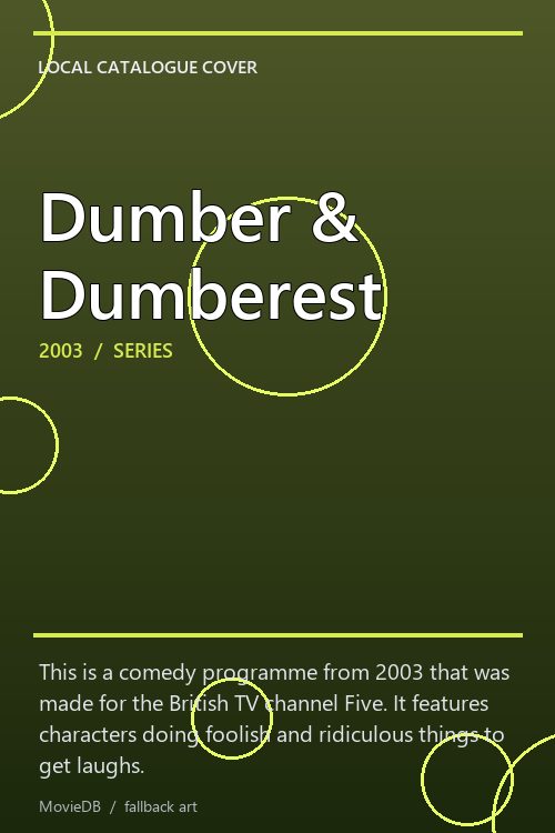 Dumber & Dumberest poster