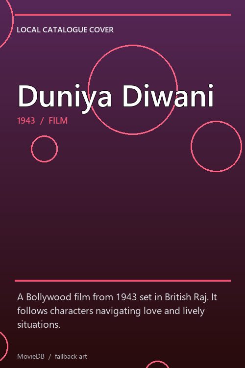 Duniya Diwani poster