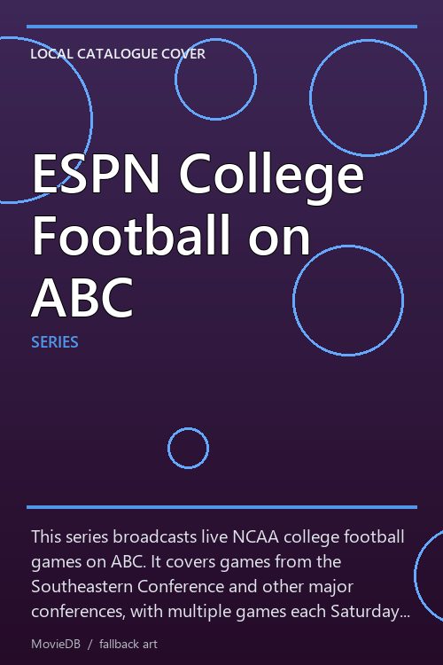 ESPN College Football on ABC poster