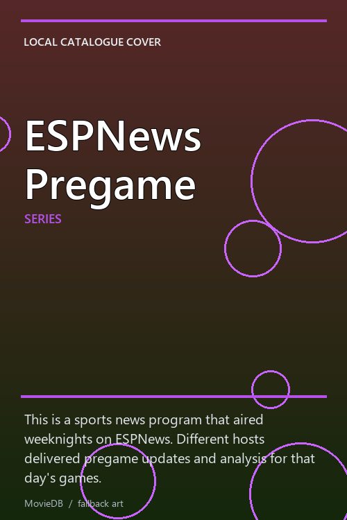 ESPNews Pregame poster