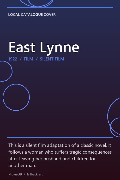 East Lynne poster