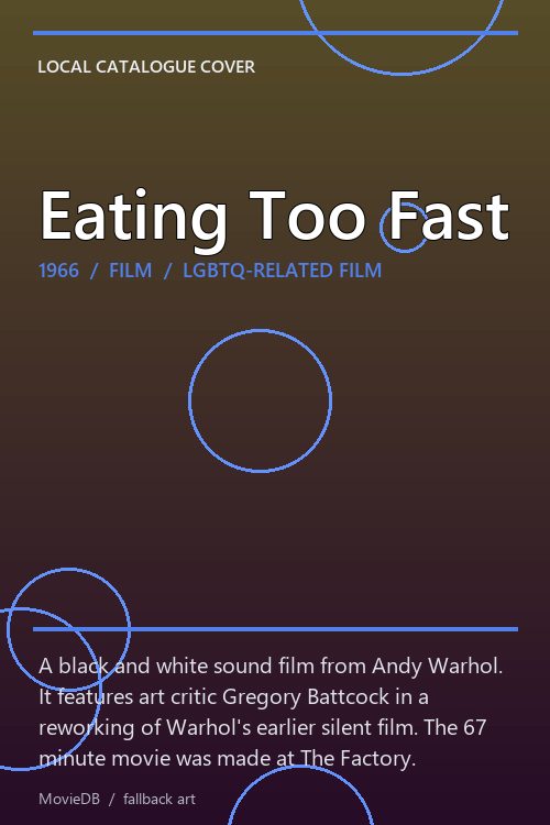 Eating Too Fast poster