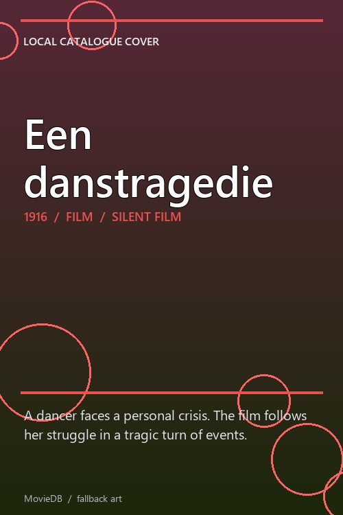Een danstragedie poster