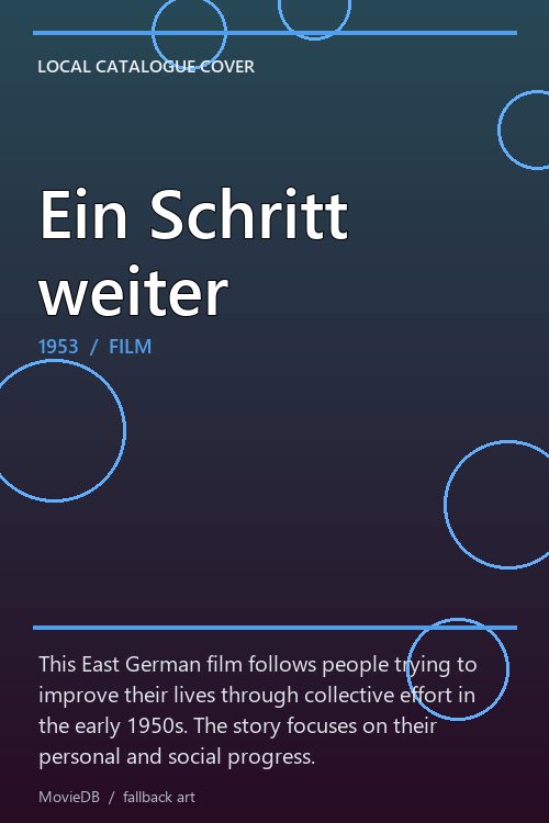 Ein Schritt weiter poster