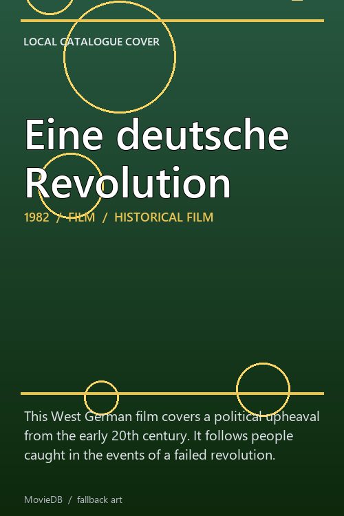 Eine deutsche Revolution poster