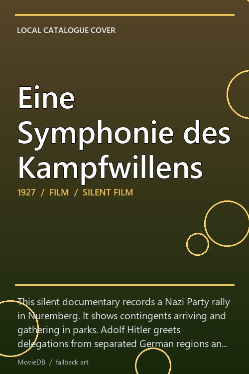 Eine Symphonie des Kampfwillens poster