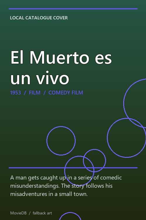 El Muerto es un vivo poster