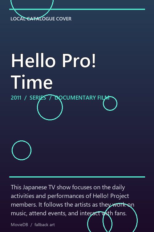 Hello Pro! Time poster