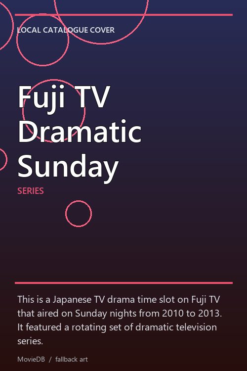 Fuji TV Dramatic Sunday poster