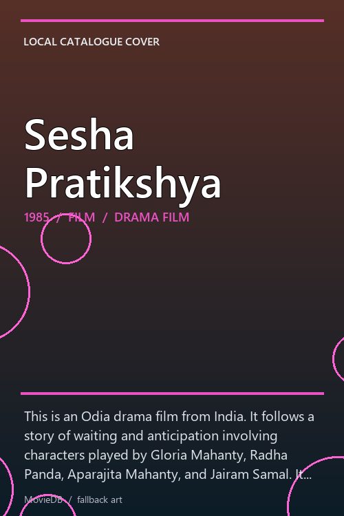Sesha Pratikshya poster
