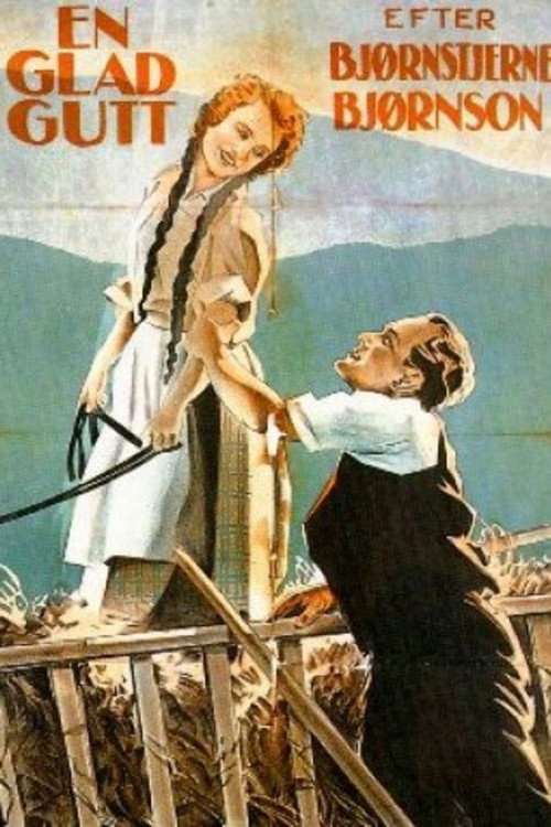 En glad gutt poster