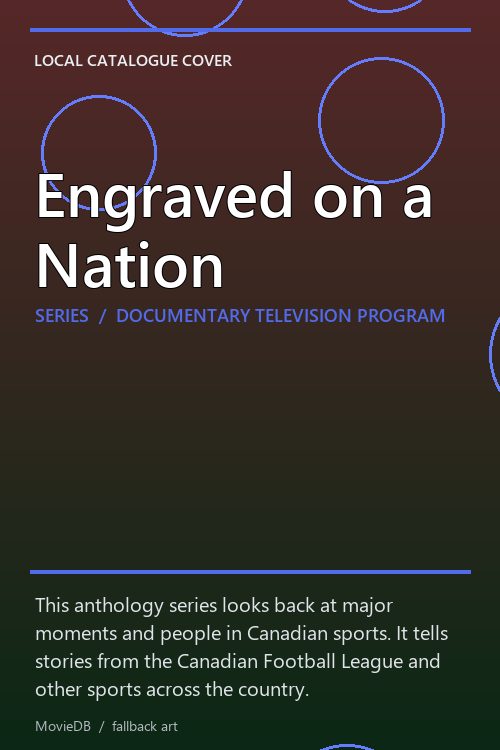 Engraved on a Nation poster