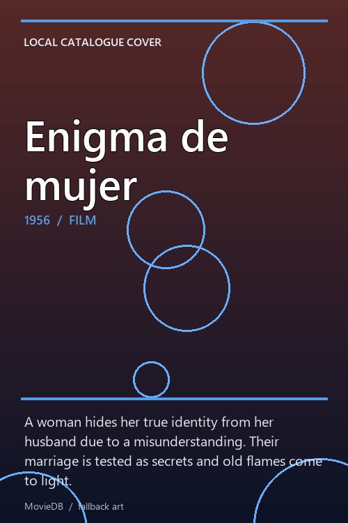 Enigma de mujer poster