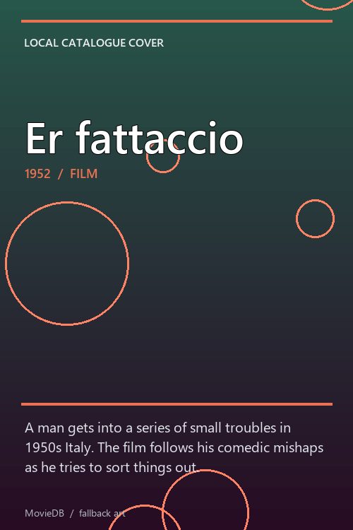 Er fattaccio poster
