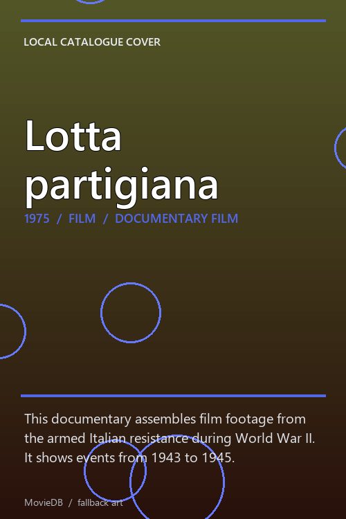 Lotta partigiana poster