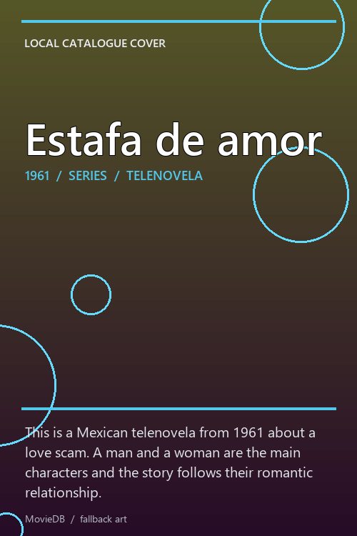 Estafa de amor poster