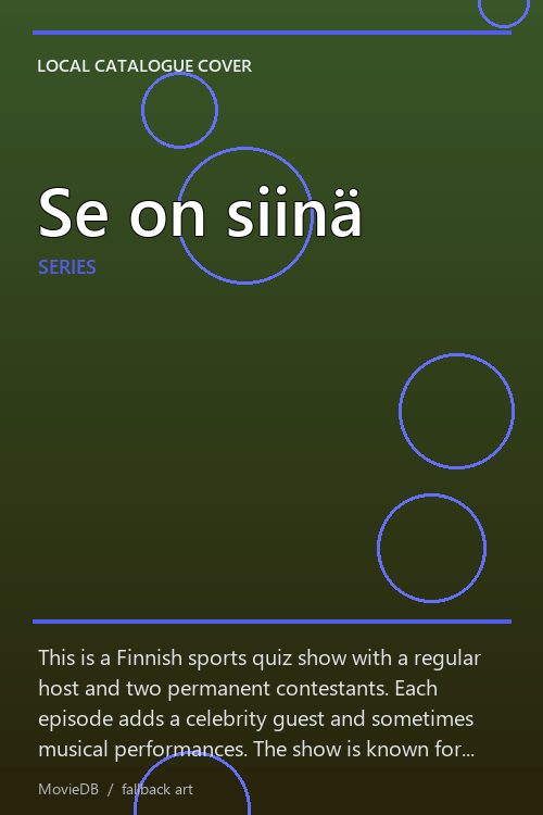 Se on siinä poster