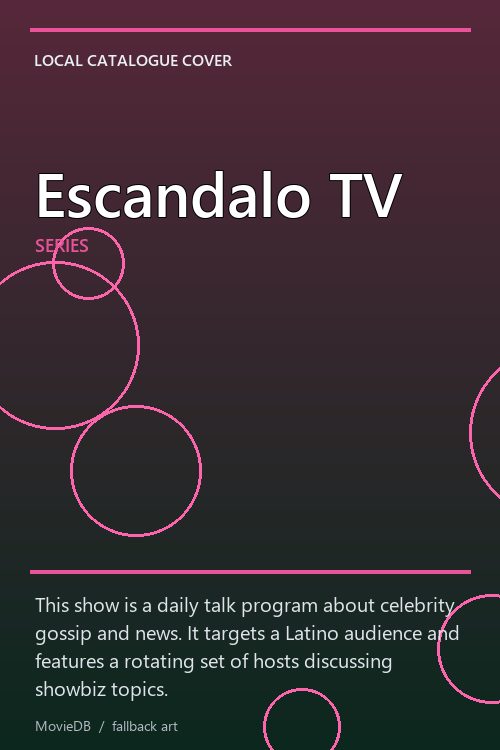 Escandalo TV poster